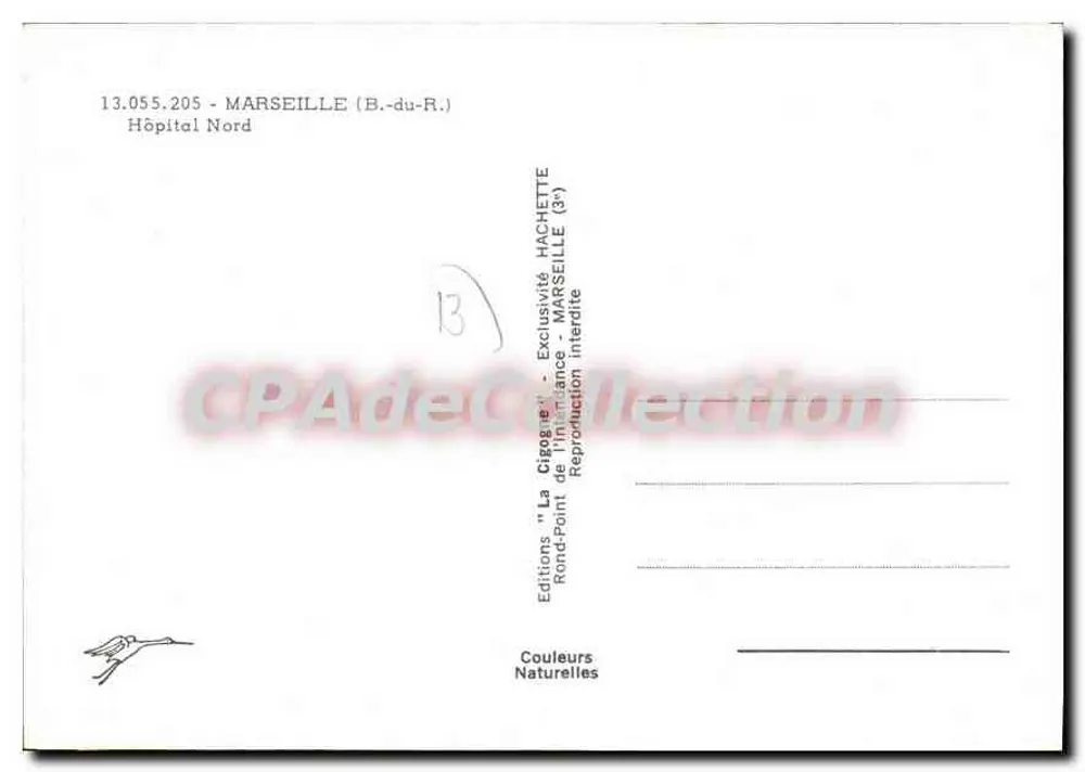 Hospital Norte — Marseille (B.-du-R.) — Éditions La Cigogne - Verso