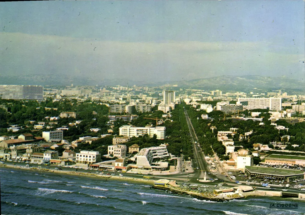 Marseille — Place Castellane und Avenue du Prado — Éditions 'La Cigogne' - Vorderseite