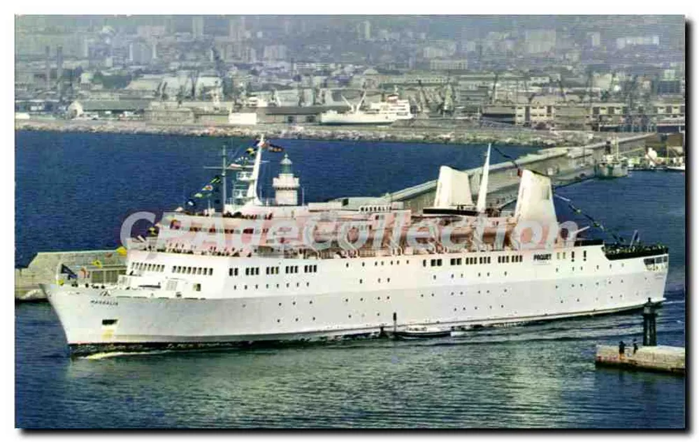 Paquebote-Ferry « Massalia » — 10.513 toneladas — Edições La Cigogne, Marselha - Frente