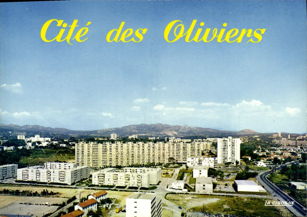 Cité dos Oliviers — Marselha (Bouches-du-Rhône) — Edições LA CIGOGNE - Frente
