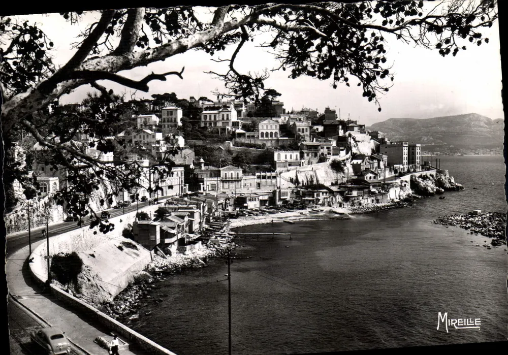A Corniche, a Ense do Profeta — Marselha (B.-du-R.) — Edição Mireille - Frente