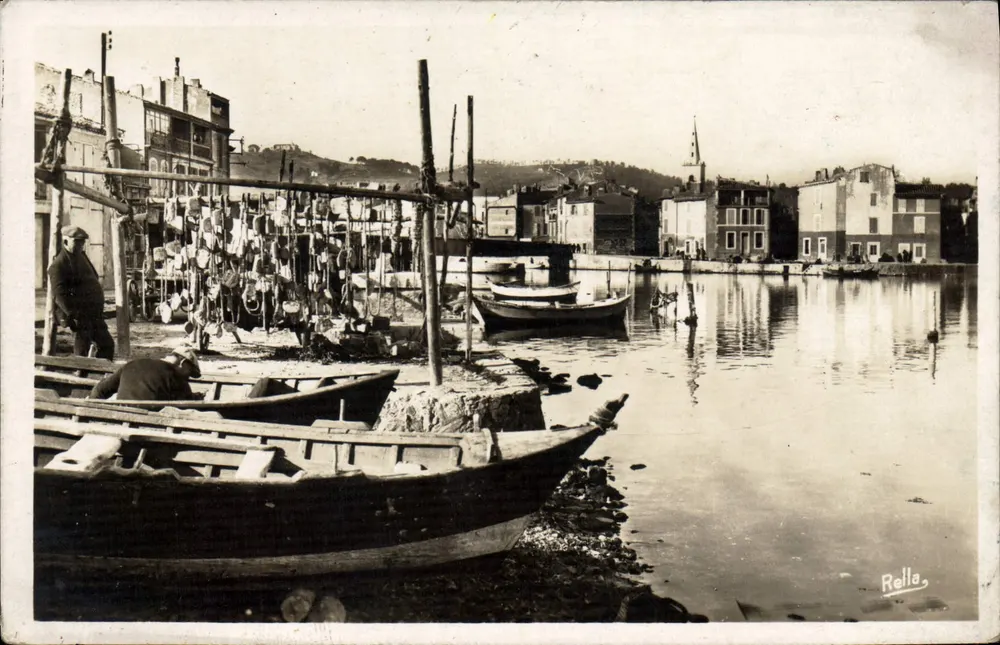 Martigues (B.-du-R.) — Der Ferrières-Kai vom Insel aus gesehen — Rella - Vorderseite
