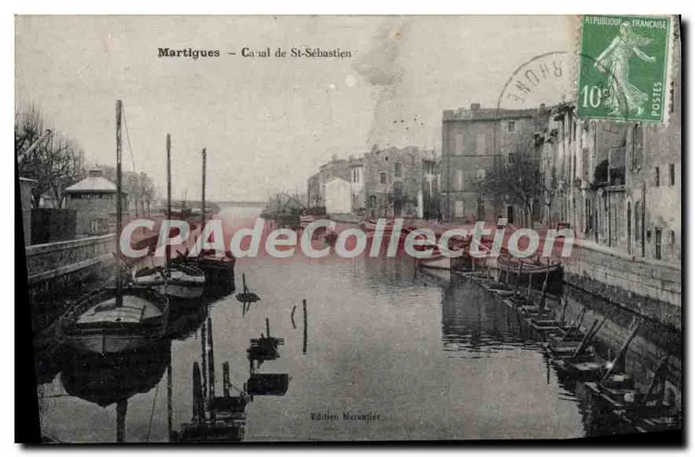 Martigues — Canal de St-Sébastien — Edição Menantier - Frente