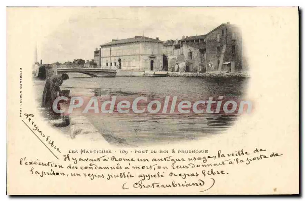 Les Martigues — Pont du Roi & Prudhomme — Phot. LACOUR MARRIBLI - Vorderseite