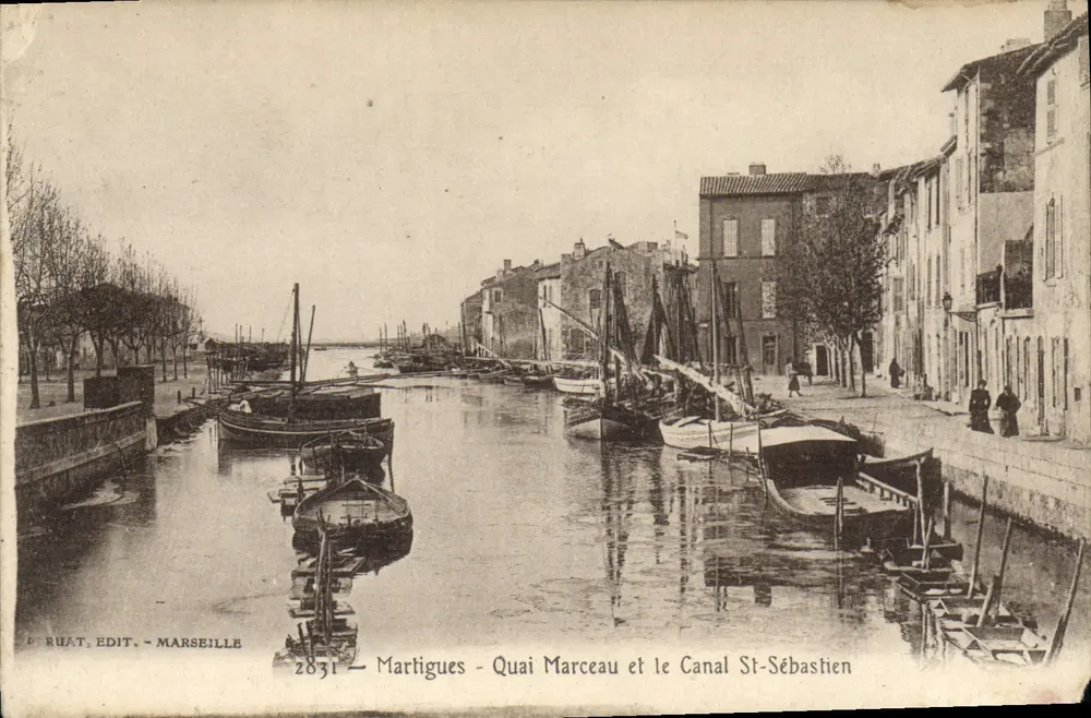 Martigues — Quai Marceau und der Kanal St-Sébastien — Ruat, Édit. — Marseille, Nr. 2831 - Vorderseite