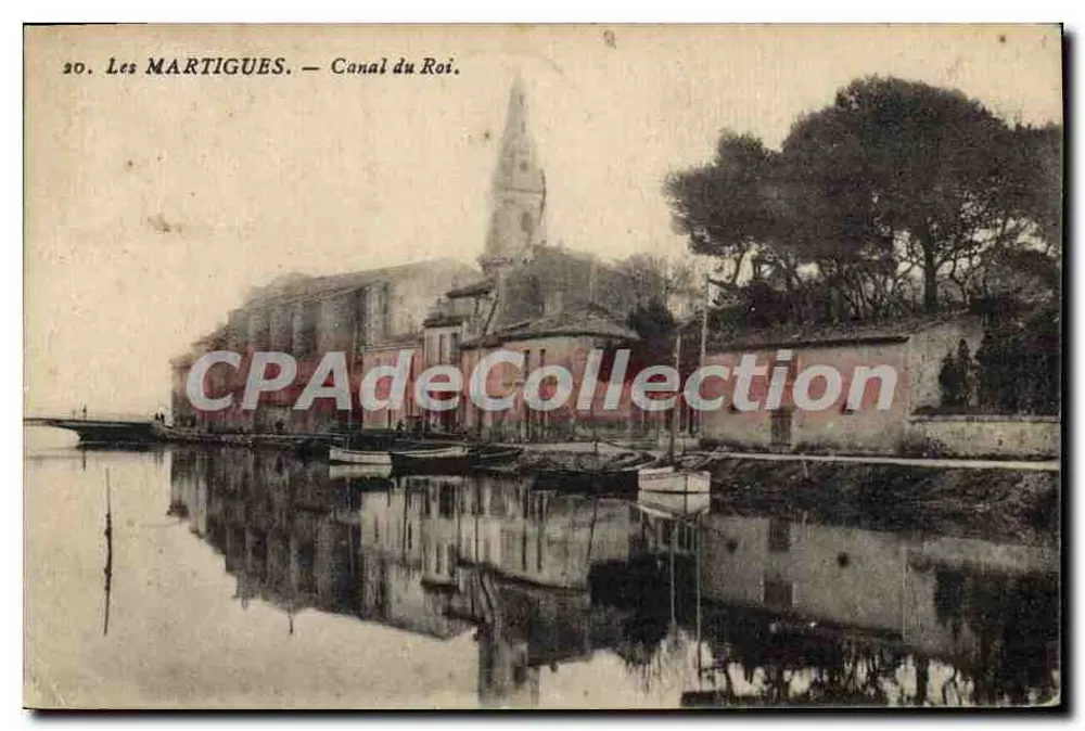 Les MARTIGUES — Canal du Roi — CPAdeCollection - Frente