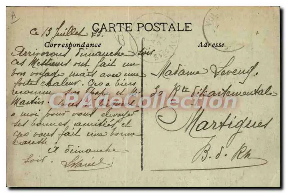 Les MARTIGUES — Canal du Roi — CPAdeCollection - Verso