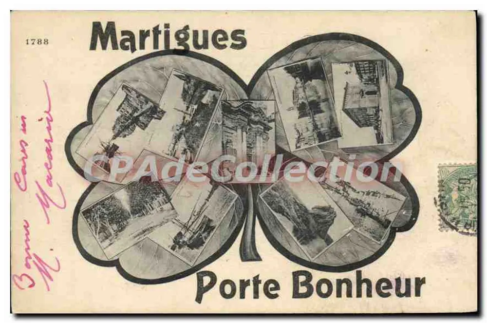 Martigues — Porte Bonheur — editor desconhecido, n° 1788 - Frente