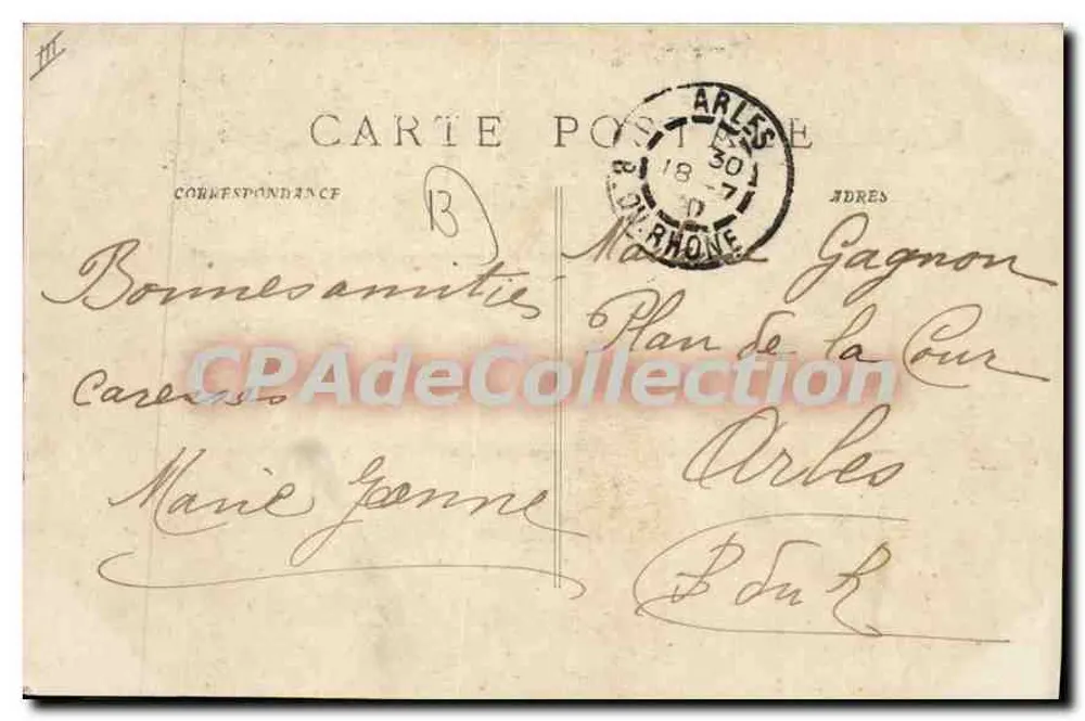 Martigues - Kanal des Königs und Kanal des Pontet — Verleger C. Ruat, Marseille, Nr. 4864 - Rückseite
