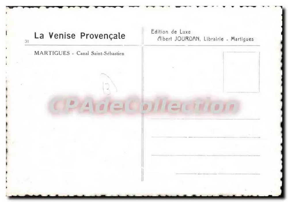 Martigues - Kanaal Sint-Sébastien — De Venetië van Provence — Luxe editie, Albert JOURDAN, Boekhandel - Martigues - Achterkant