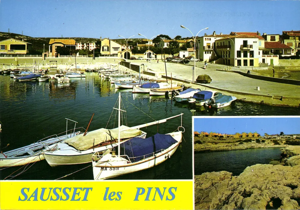 Sausset les Pins — Porto e vista rochosa — Edições La Cigogne - Frente