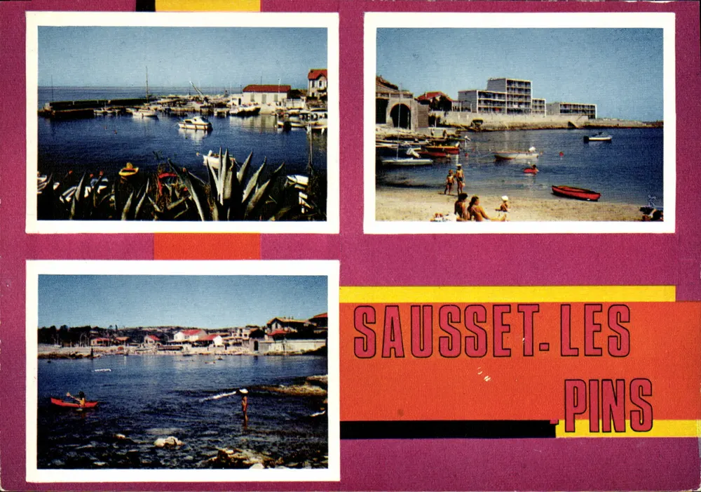 Sausset-les-Pins — vista do porto, praia e litoral — Éditions La Cigogne, n°13.104.09 - Frente