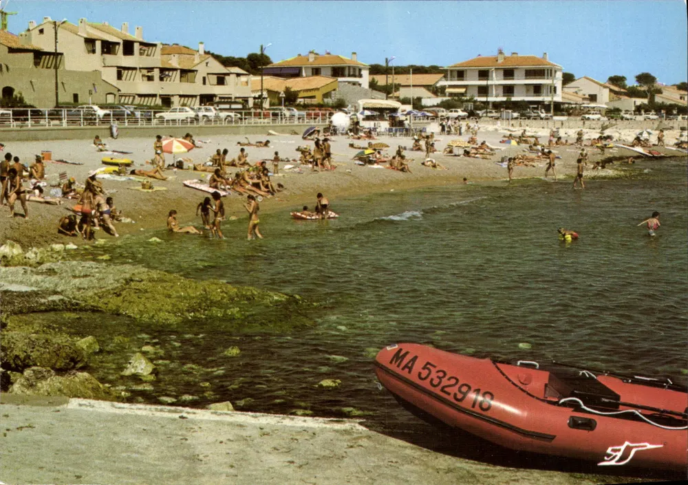 Sausset-les-Pins — praia — REFLETS DE LA CÔTE BLEUE, editada pela Sté d'Agences et de Publications P. 104 - Frente