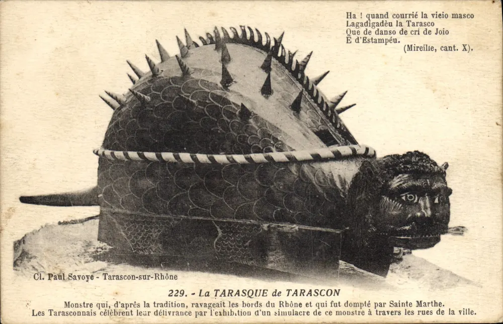 Die TARASQUE von TARASCON — Traditioneller Monster — Cl. Paul Savoye, n° 229 - Vorderseite