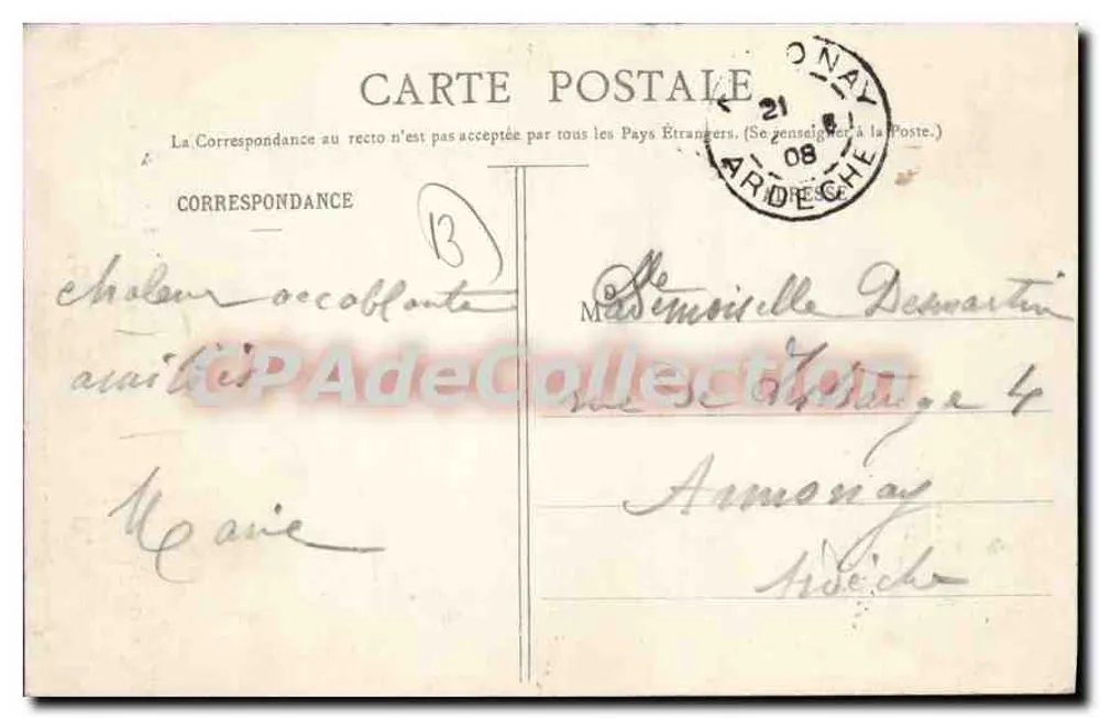 Tarascon - A Porta Saint-Jean — antiga porta do século XIII, com texto histórico — Phot. Blanchin, Série histórica C.M. - Verso