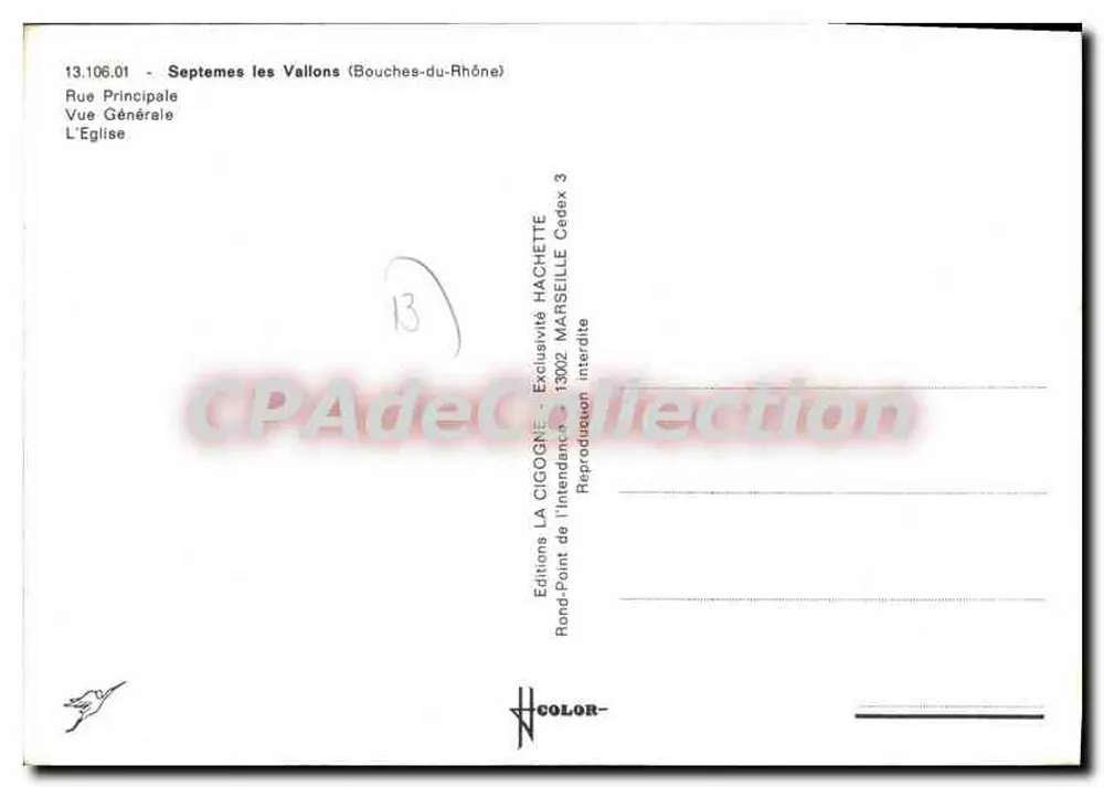 Septemès — Allgemeiner Blick — Éditions La Cigogne - Rückseite