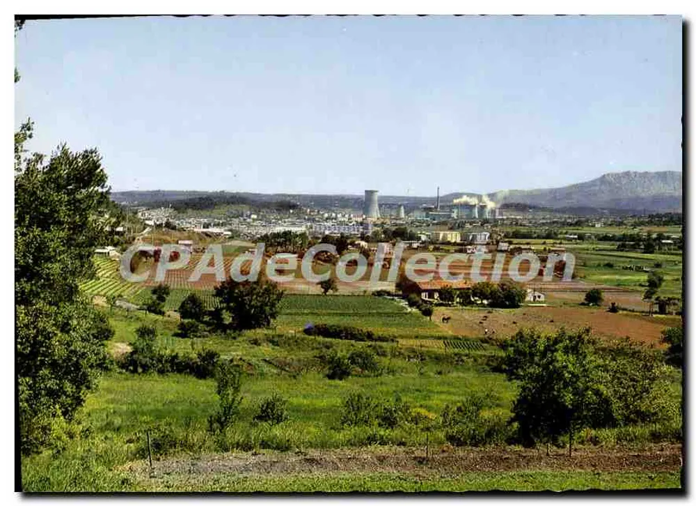 Gardanne (B.-du-R) — Allgemeiner Blick — In der Ferne, die thermische Kraftwerksanlage — Presses-Diffusion "La Crènne" - Vorderseite