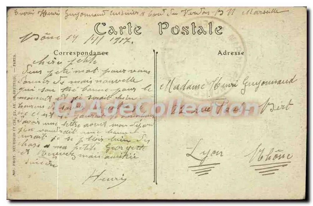 Alger — Uitzicht genomen vanaf de Boulevard Bru — Speciale Collectie P. A. - Achterkant