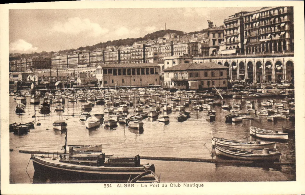 ALGER - Der Hafen des Nautischen Clubs — n° 334 — Edition L. & Y. Alger - Vorderseite