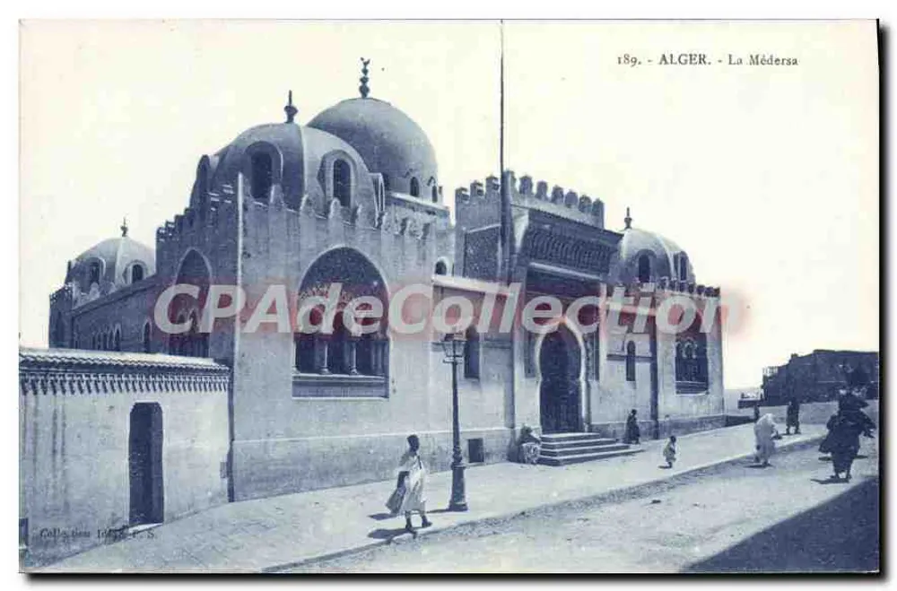 Alger - A Médersa — CPAdeCollection, n° 189 - Frente