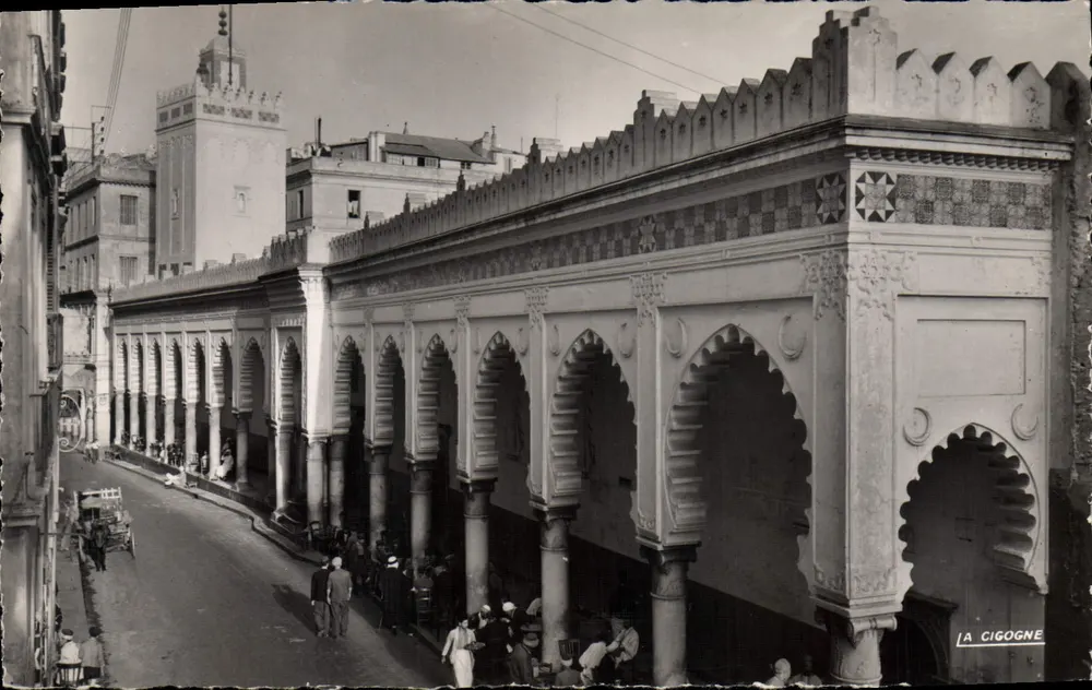 Algerien — Straße der Marine und Große Moschee — Éditions La Cigogne - Vorderseite