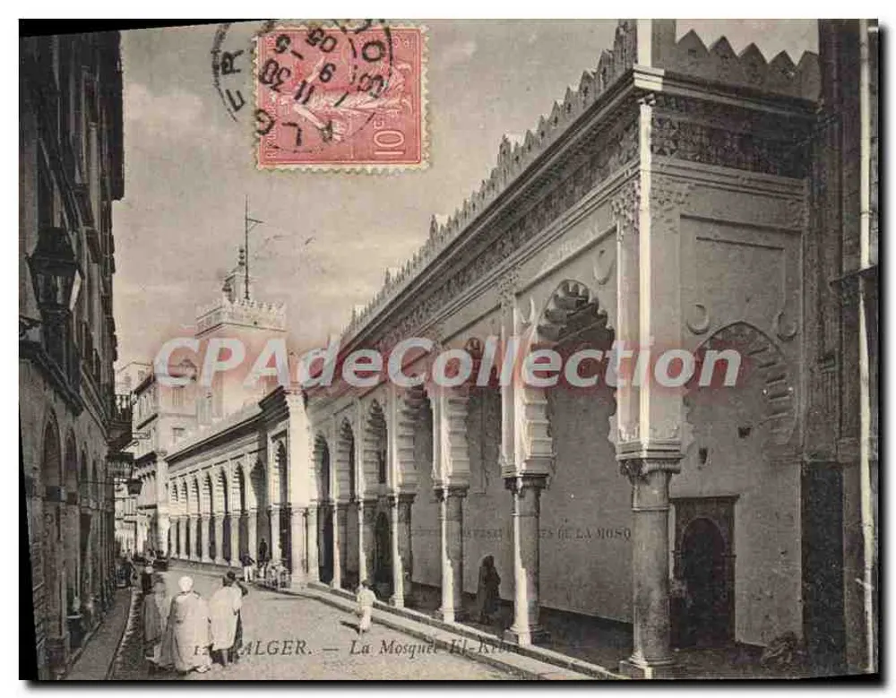 Argel — A Mesquita El-Kebir — Editor não identificado, número de série não visível - Frente