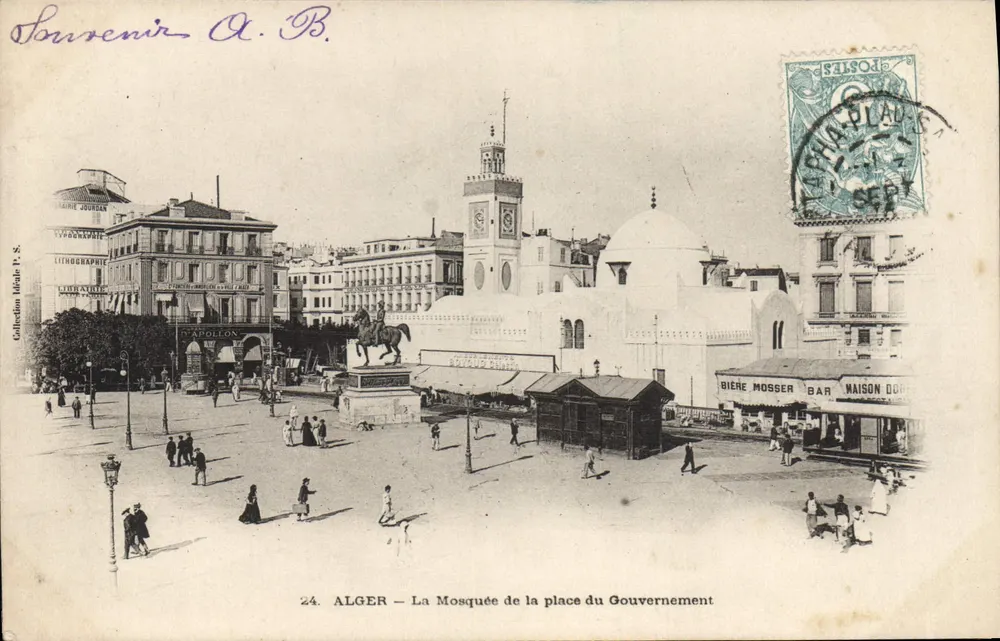 Algier — Die Moschee auf dem Place du Gouvernement — Sammlung Jourdan, n°24 - Vorderseite