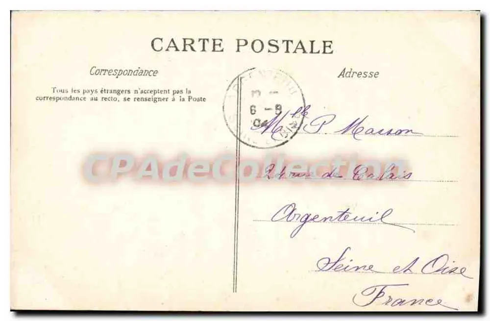 Algier — Die Moschee auf dem Place du Gouvernement — Sammlung Jourdan, n°24 - Rückseite