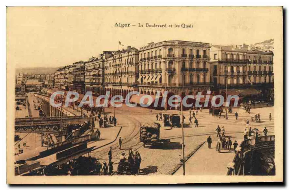 Argel — O Boulevard e os Quais — CPAdeCollection - Frente