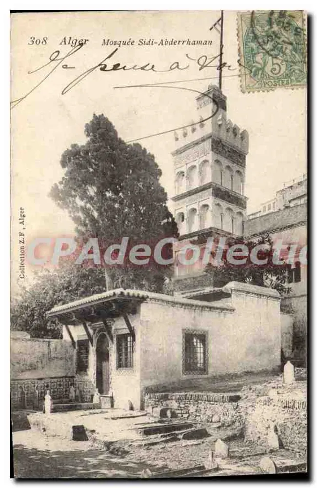 Argel — Mesquita Sidi-Abderrhaman — Coleção Z.F. Argel, n°308 - Frente