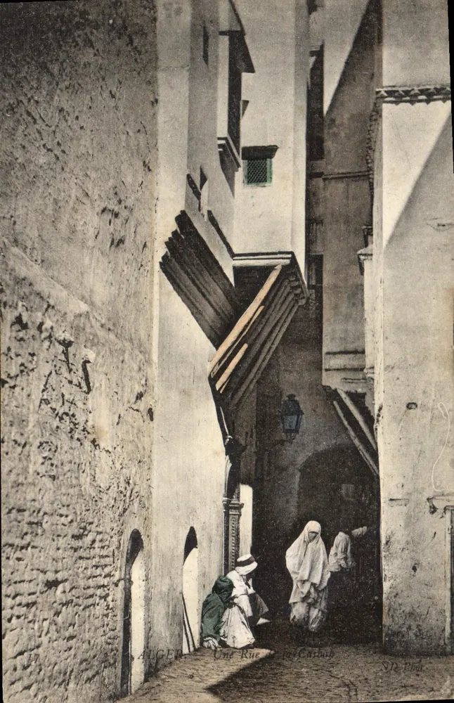 Algésiras — Uma Rua do Casbah — ND. Rhol - Frente