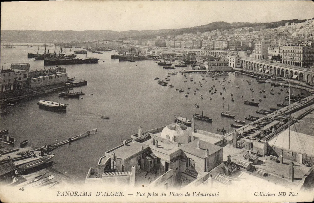 Panorama von Alger — Aufnahme vom Leuchtturm — Sammlung ND Phot - Vorderseite