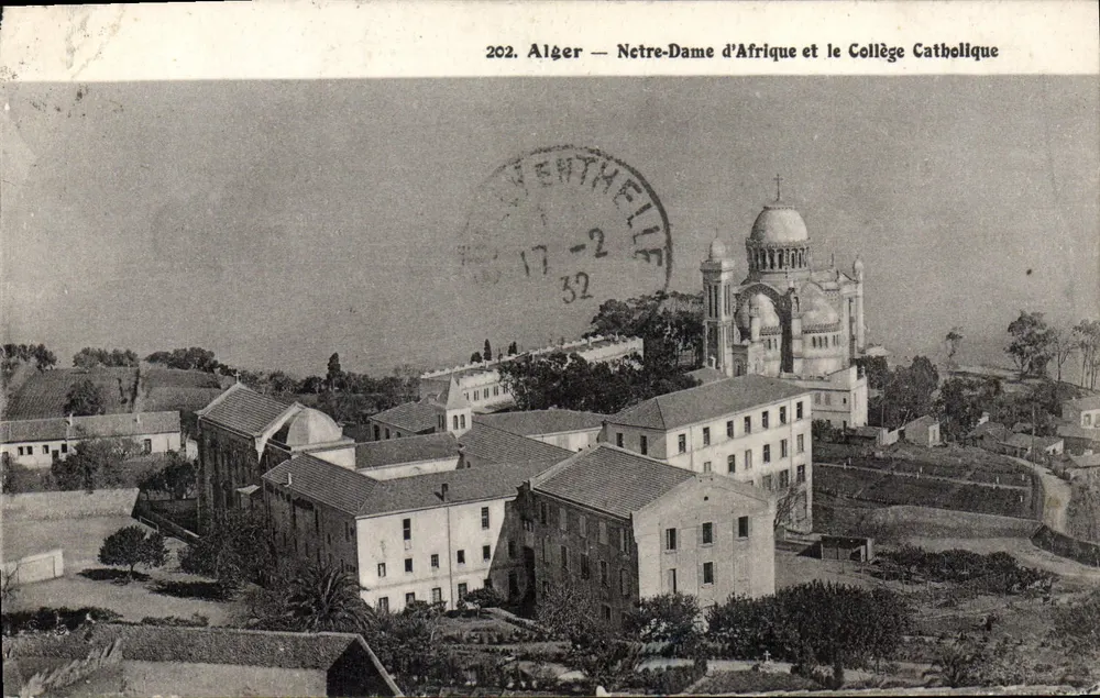 Alger — Notre-Dame d'Afrique und das katholische Kollegium — unbekannter Verlag, Nr. 202 - Vorderseite