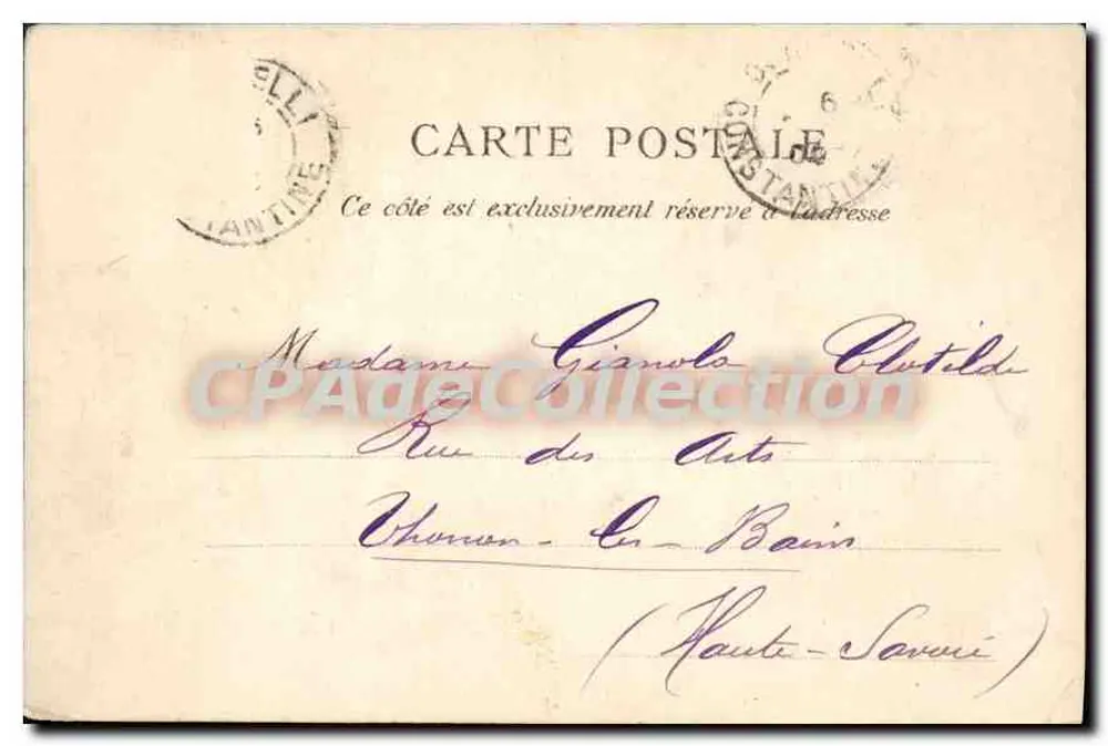 ALGER — Bambusallee — Versuchsgarten — Sammlung Riteale P. 8 - Rückseite