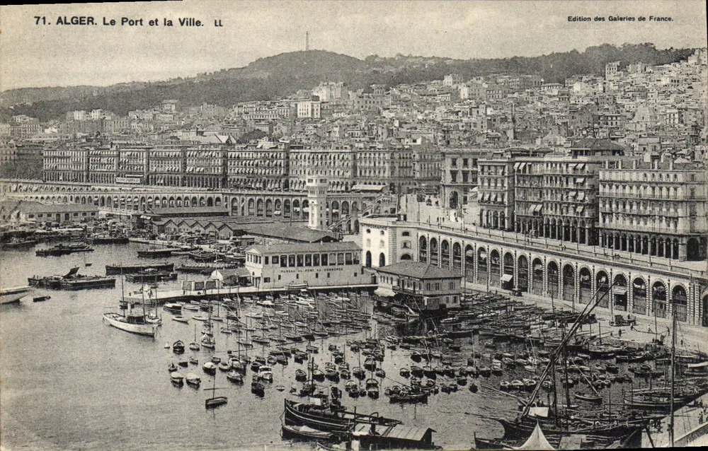 Algier. Der Hafen und die Stadt — Édition des Galeries de France, Nr. 71 - Vorderseite