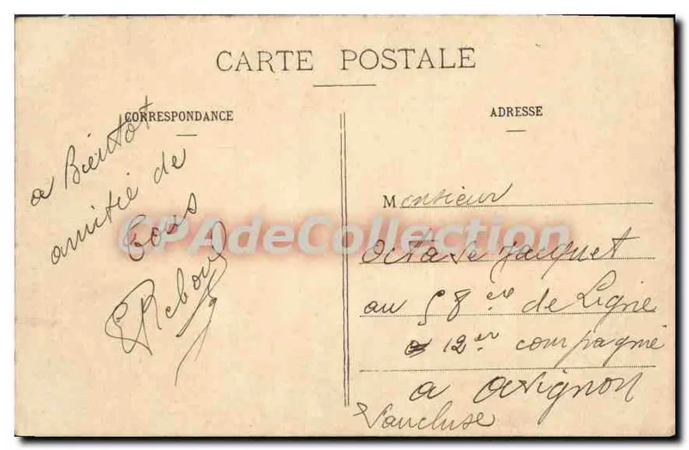 Algier - Eine Straße in der Kasbah und ein indigenes Geschäft — Sammlung Régence, A.L. Verlag, Algier - Rückseite