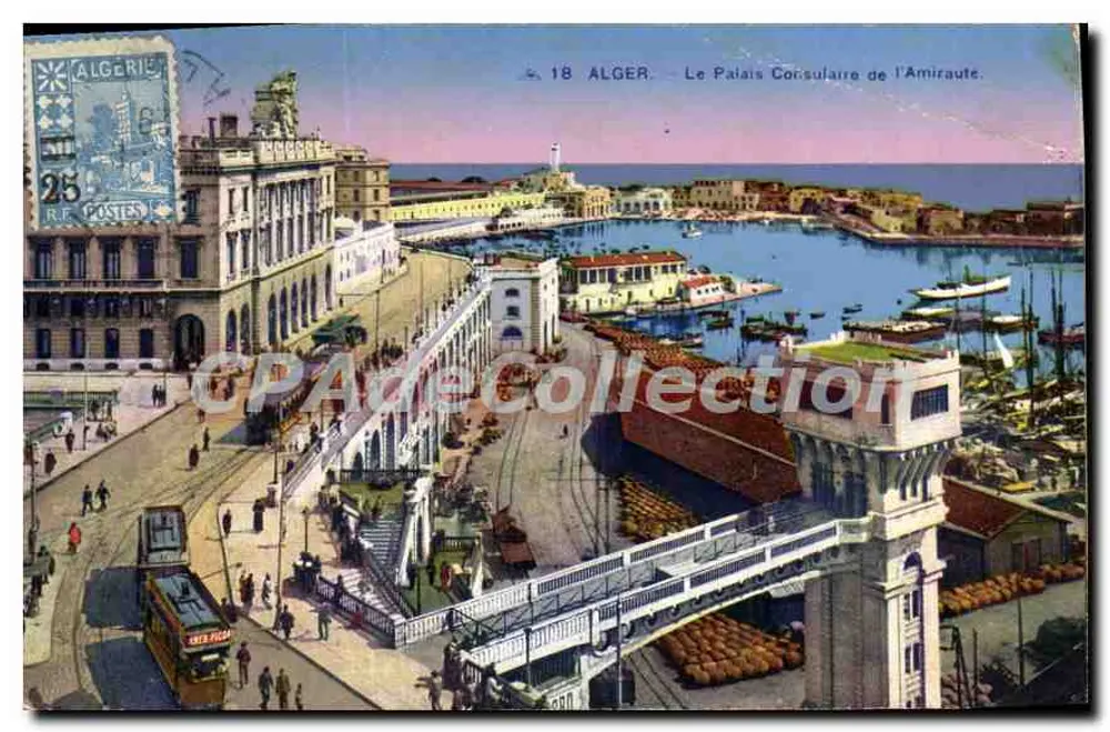 Algeri — Il Palazzo Consolare dell'Amirato — Editore: Cif Alsacienne des Arts Photomécaniques, Strasburgo - Recto
