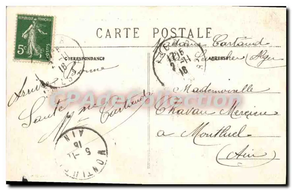 Algerien — Place Bugeaud und das Hotel des 19. Armee-Korps — Verlag Morimerie, Nr. 219 - Rückseite