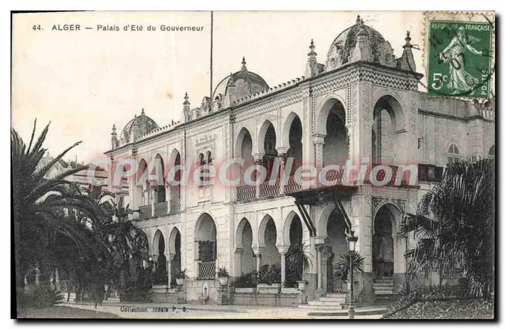 ALGER — Palácio de Verão do Governador — Collection Issu P. 9 - Frente