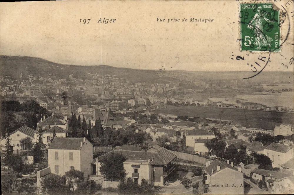 Alger — Vista scattata da Mustapha — Collezione D. Z., n° 197 - Recto
