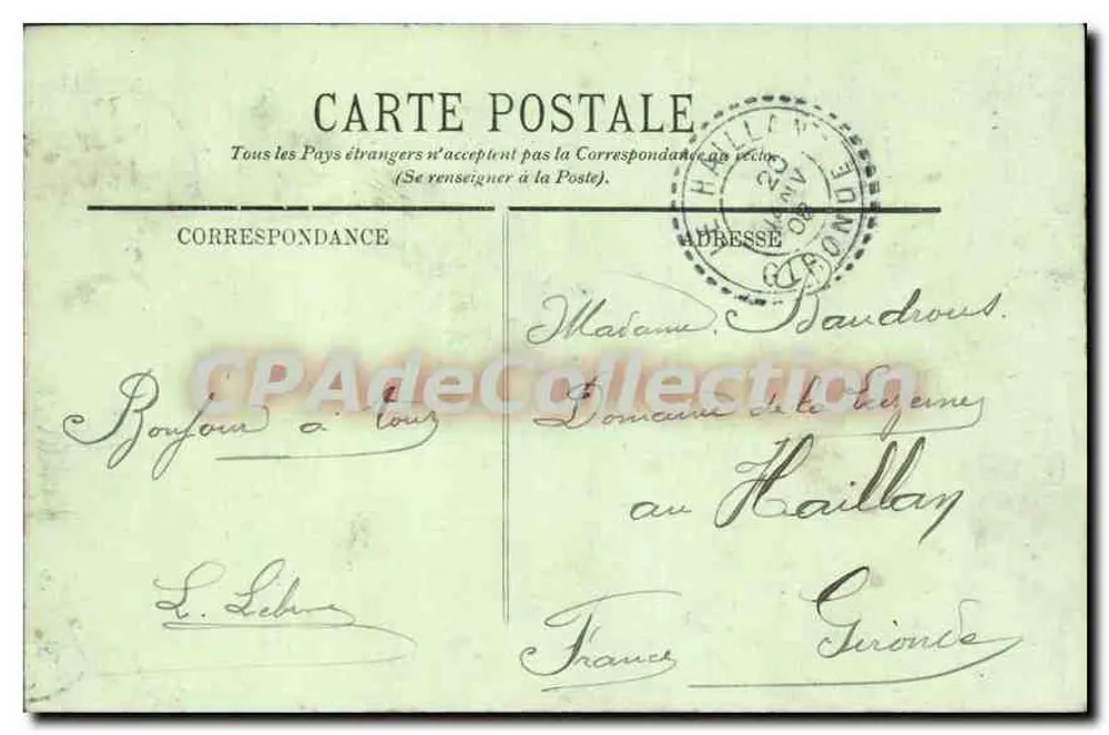 Alger — La Place du Gouvernement — LL. - Verso