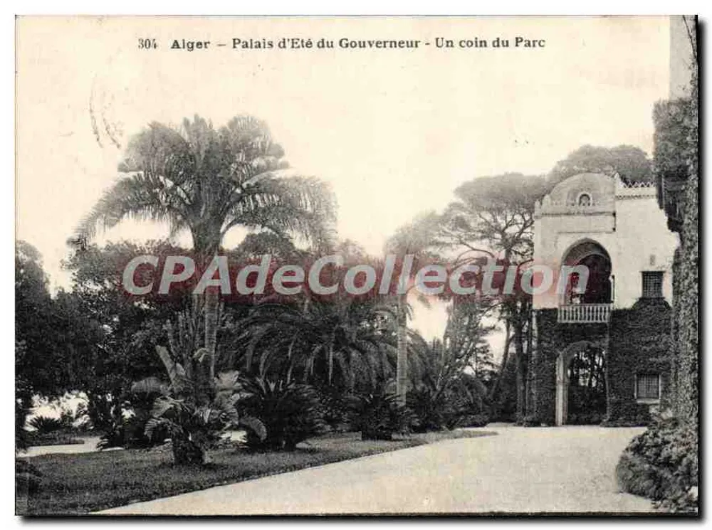 Alger – Sommerpalast des Gouverneurs – Ein Teil des Parks – Vintage Postcard/Antike Ansichtskarte n°304 - Vorderseite