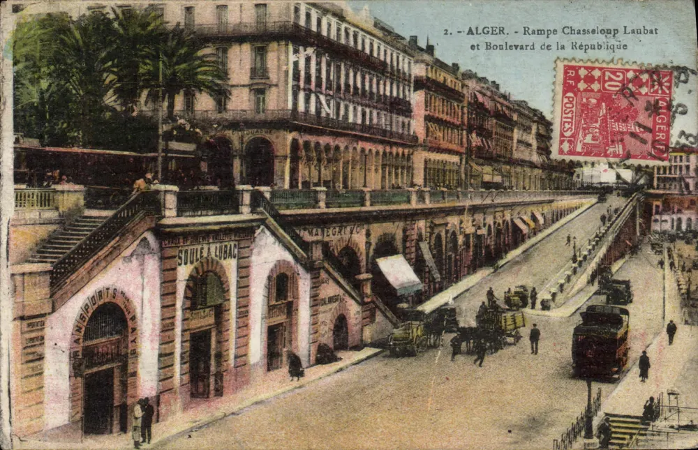 Argel - Rampe Chasseloup Laubat e Boulevard de la République — editor desconhecido, n°2 - Frente