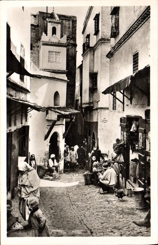 Uma rua da Casbah — Argel — editor L. & Y. - Argel, n° 446 - Frente