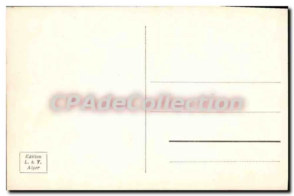 Argel — Boulevard da República e Praça Bresson — Edição L. & Y. Alger, n° 221 - Verso