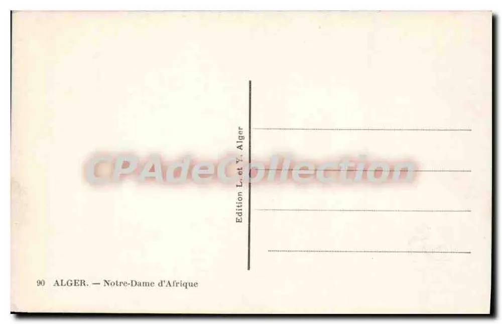 Argel — Nossa Senhora da África — Edição L. e Y. Argel - Verso
