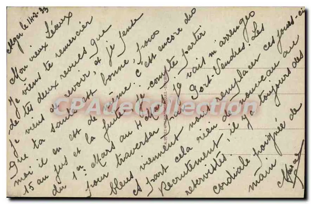 ALGER — Nossa Senhora da África — CAP — n°90 - Verso