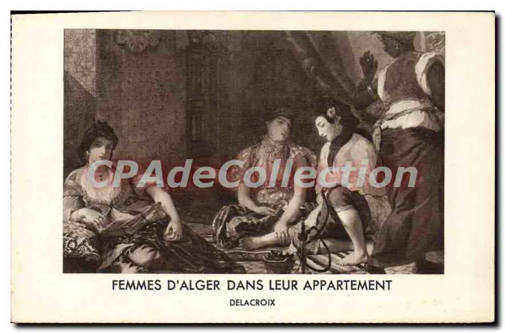 Frauen von Alger in ihrem Apartment — Delacroix — Photo Biliac, Impr. Dreeger - Vorderseite
