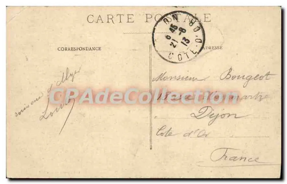 Alger - Um Canto do Porto — editor desconhecido, n° 323 - Verso