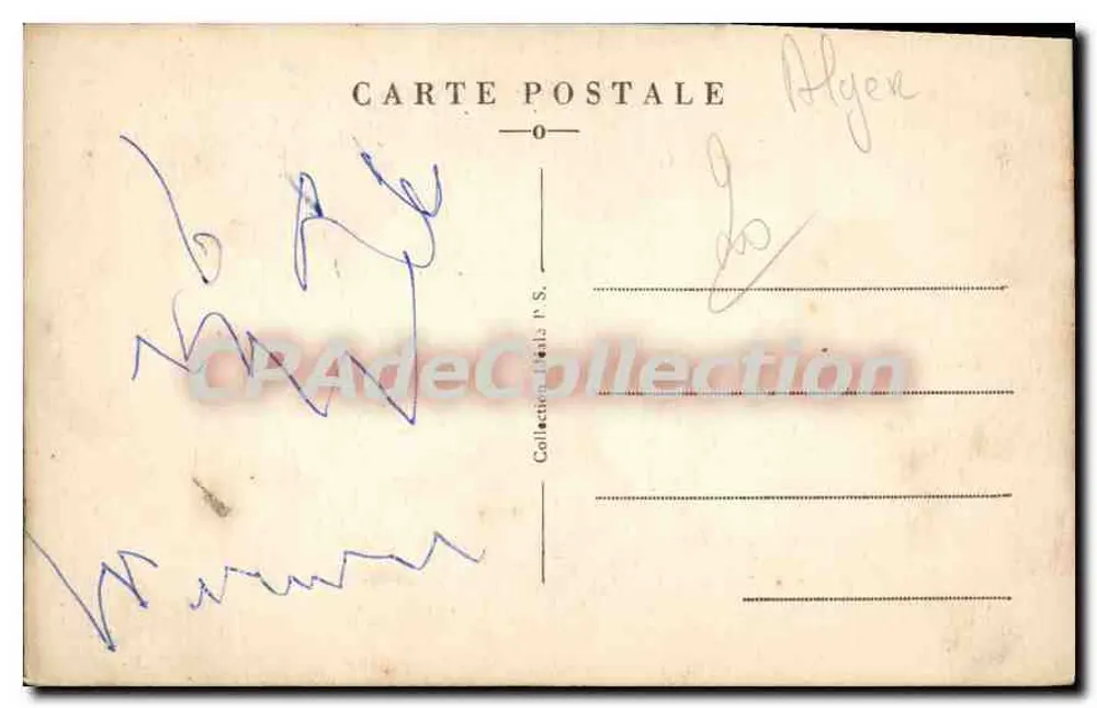 Argel - Rue Arabe — vista da rua com crianças — Coleção de P.S. - Verso